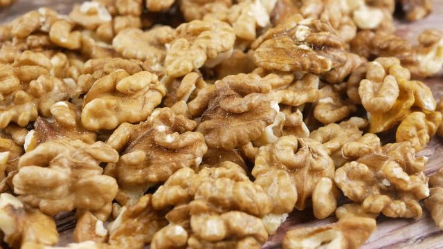 Walnut kernel Nut close up