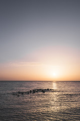 Sunset at sea