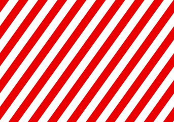 Warning red sign with white rectangular lines. Abstract backdrop with diagonal red and white strips. Danger zone background 