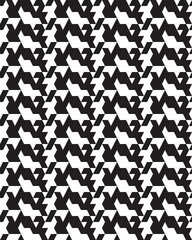 Fototapeta na wymiar Seamless of monochrome polygonal, black and white patterns