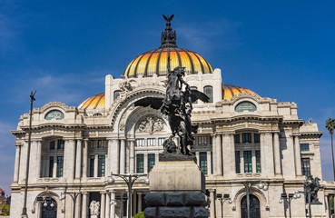 Pegasus Statue Bellas Artes Palace Mexico City Mexico