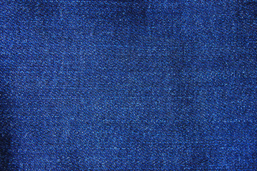 Dark Blue Denim Jeans Texture Background. Jeans Fabric Top View of Empty Vivid Blue Denim Clothes Detail. Classic Blue Cloth Canvas and Fashion Apparel Template for Creative Design Banners