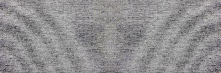 Grey cloth pattern simple cotton texture background, width blank banner. Empty cloth material of...