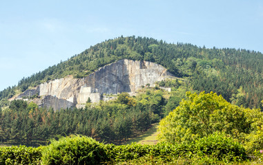 Mountains in the spanish basque country in a sunny day