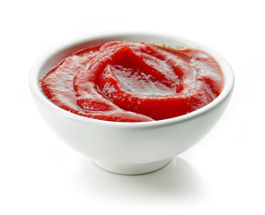 bowl of tomato sauce ketchup