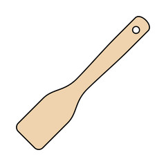Wooden spoon icon. isolated on white background