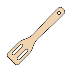 Wooden spoon icon. isolated on white background