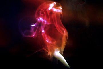 Fototapeta premium The dance of fire