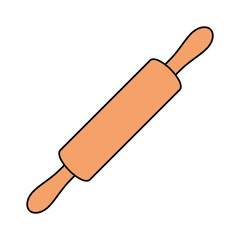 Rolling pin icon. isolated on white background