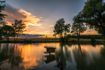 LZB See Sonnenuntergang