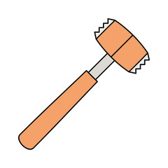 Meat tenderizer icon. isolated on white background