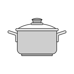 Saucepan icon. isolated on white background