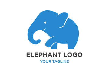 elephant icon logo, vector design - Vector