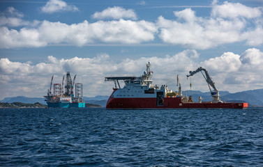 Fototapeta premium Transport vessels