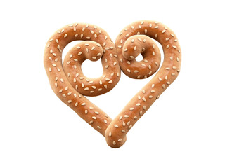 Pretzel with sesame font