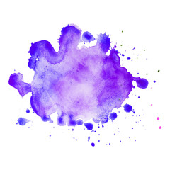 Fototapeta na wymiar Abstract isolated colorful vector watercolor splash.