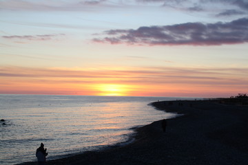 Fototapeta premium sunset on beach