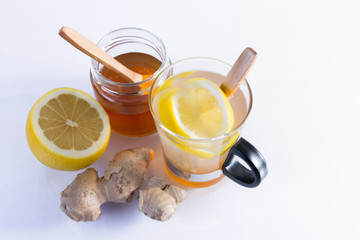 Ginger honey and lemon infusion