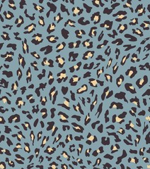 leopard seamless pattern design . vector illustration background