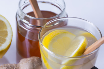 Ginger honey and lemon infusion