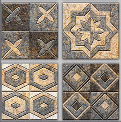 Digital tiles design. 
