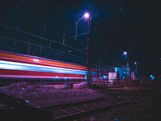 SBahn in der Nacht