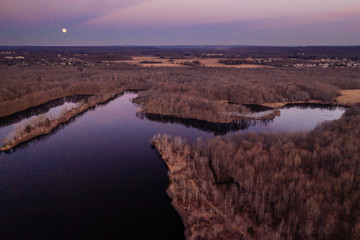 Aerial Sunrise in Plainsboro New Jersey