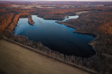 Aerial Sunrise in Plainsboro New Jersey