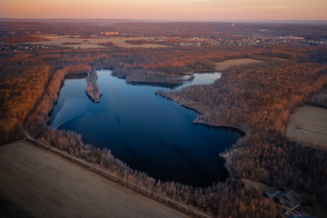 Aerial Sunrise in Plainsboro New Jersey