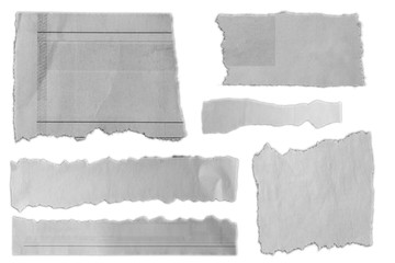 Torn pieces of paper