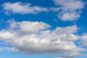 Fototapeta na wymiar blue sky background with tiny clouds