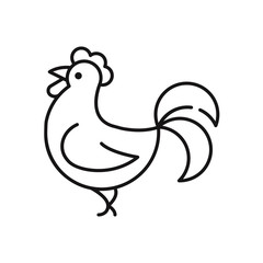 Rooster vector icon