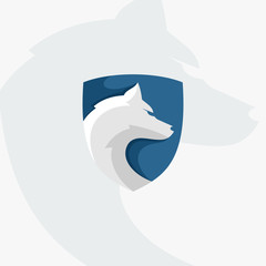 animal logos with a combination of shields, a modern logo