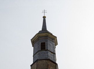 Obraz premium Kirchturm mit Schindeln 