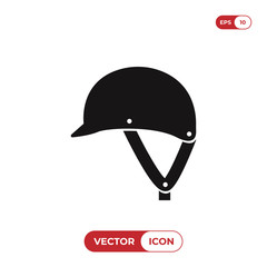 Jockey hat vector icon