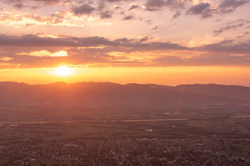 Sonnenuntergan im Reintal