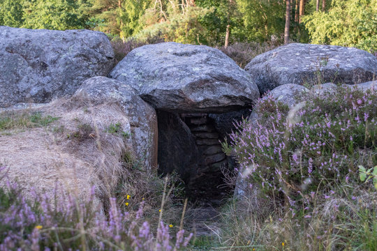 Ganggrab der Megalithanlage Soderstorfer Nekropole in der L&uuml;neburger Heide