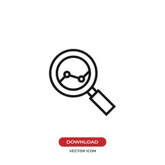 Analysis vector icon