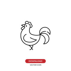 Rooster vector icon