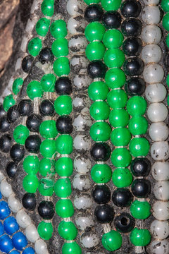 Beads on an African Mask