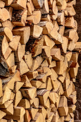 Brick texture. Old brick wall of the renovated house.