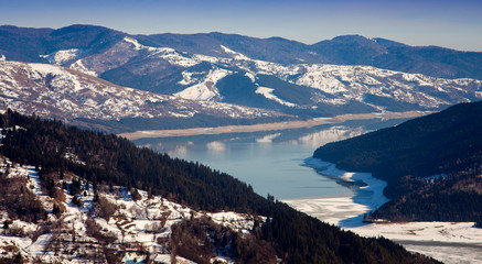 lake in the ountains, Izborul Muntelui. Romania