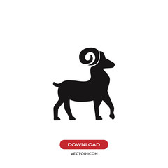 Goat vector icon