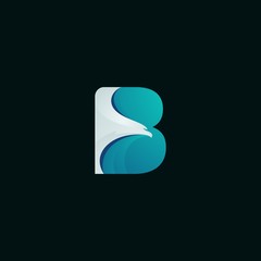 letter logo with a combination of eagle, a modern logo and easy to remember