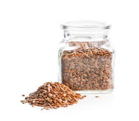 Flax seeds, linen seeds or linseeds.