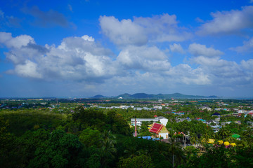 Beautyful sky on top view