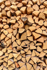 Brick texture. Old brick wall of the renovated house.