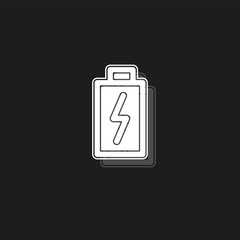vector Battery charging - power Battery illustration, electricity symbol - energy sign