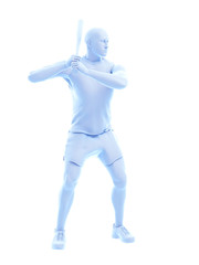 Fototapeta na wymiar 3d rendered medically accurate illustration of a baseball player