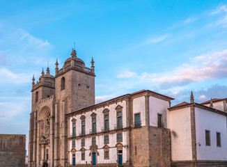 Cathedral of Porto, the second-largest city in Portugal. Located along the Douro river estuary in Northern Portugal. Its historical core is a UNESCO World Heritage Site